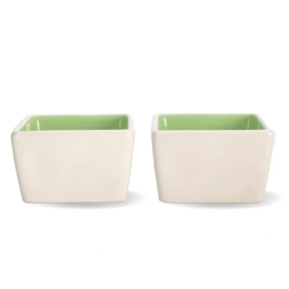 Rae Dunn‎ Ceramic Savor and Enjoy Square Bowl Set